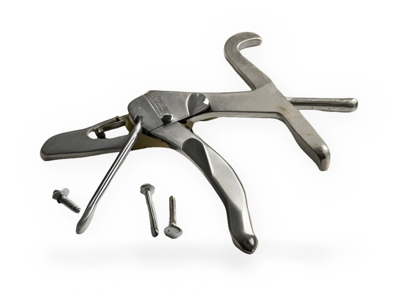 Representative image: hand riveter and rivets