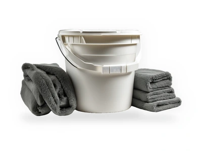 Image représentative : seau de lavage et éponge