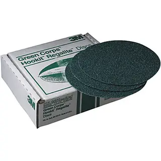 3M Green Regal Hook & Loop Abrasive Discs, Coarse Grit