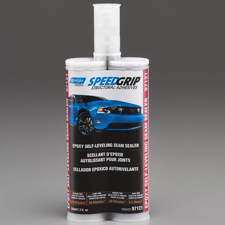 Scellant à joints époxy 2K autonivelant Norton SpeedGrip, noir, 220 ml