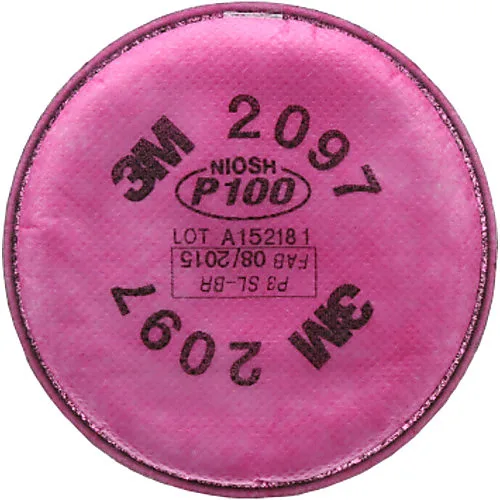 Filtres à particules P100 3M 2097 (avec charbon pour vapeurs organiques)