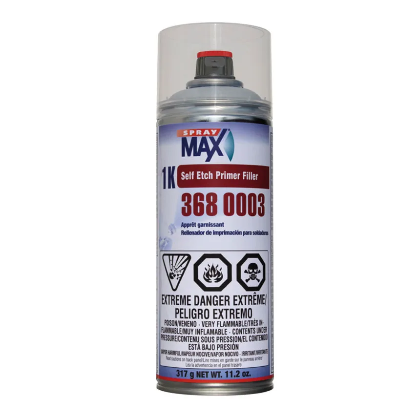 SprayMax 1K Primer, Light Grey, 318 g Aerosol