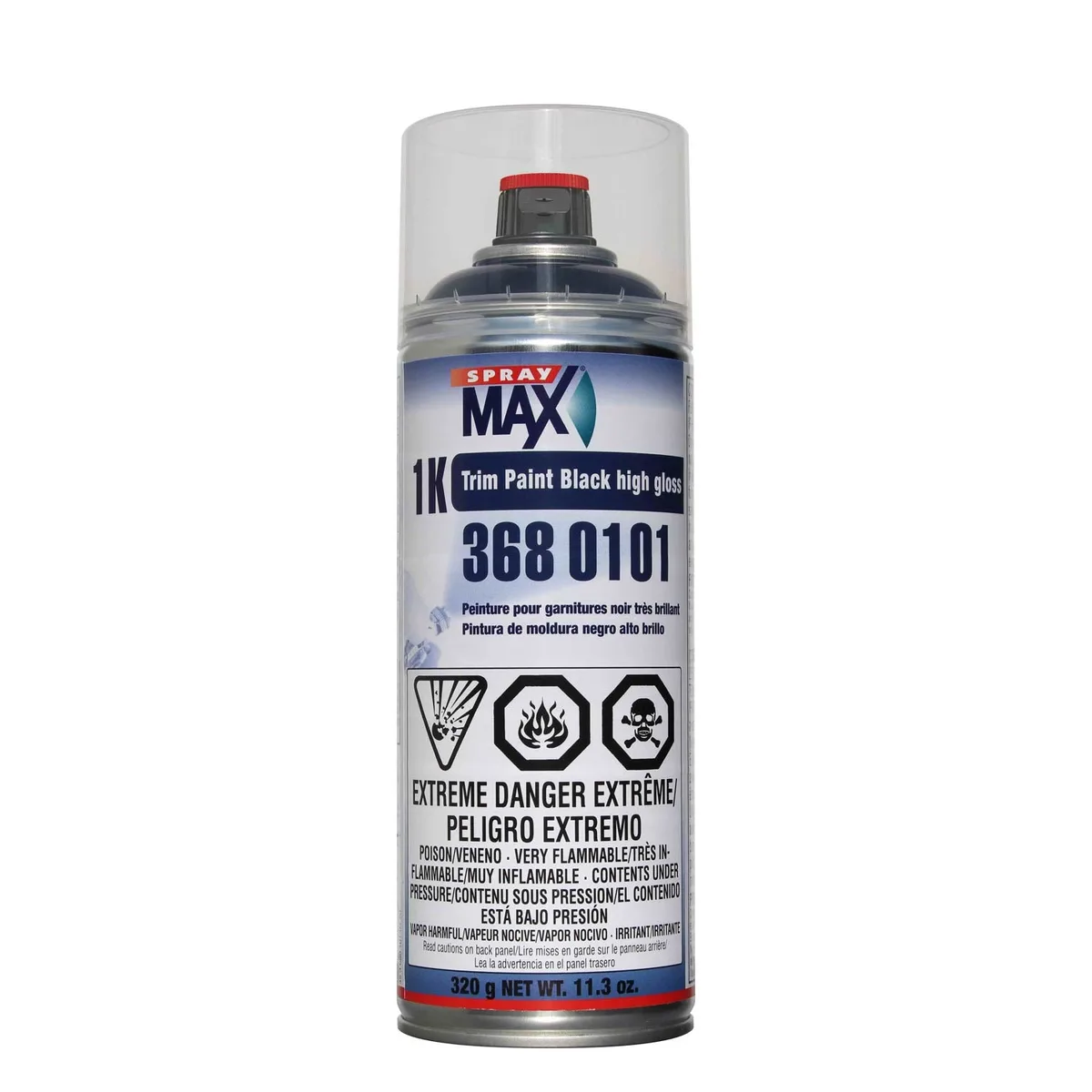 Peinture noire pour garnitures 1K SprayMax, aérosol 320 g