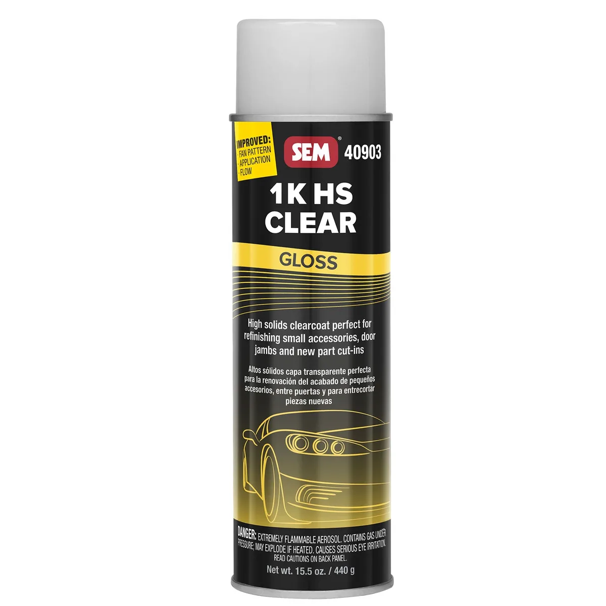 Vernis 1K HS SEM, aérosol 567 g