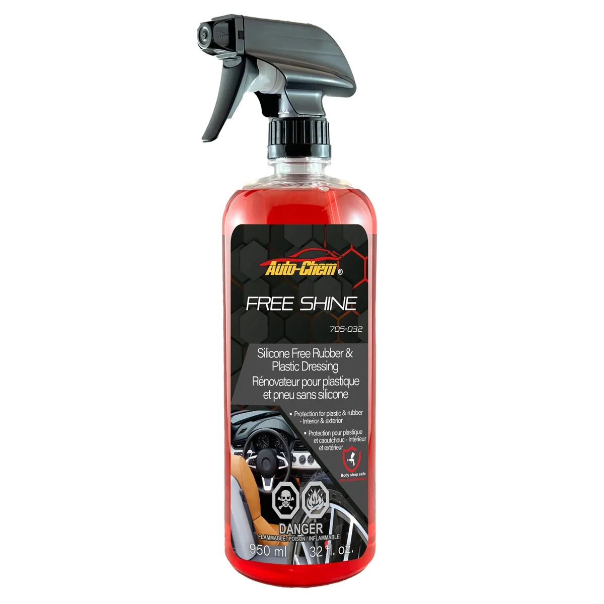 Auto-Chem Free Shine Silicone-Free Plastic Dressing, 1 L