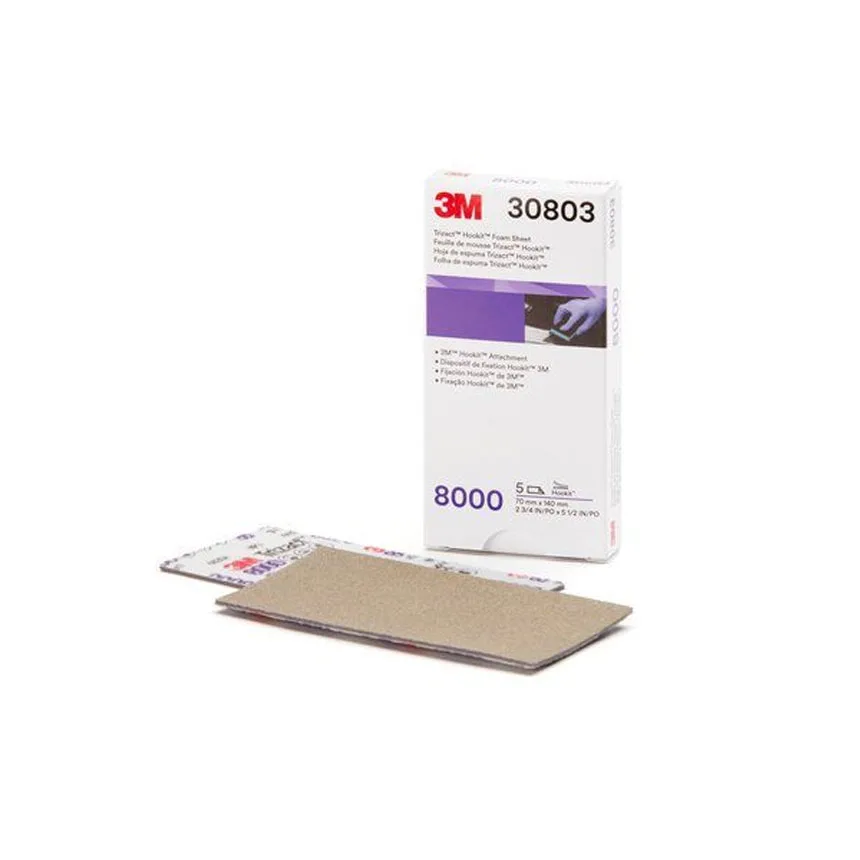 3M Trizact Hook & Loop Foam Sheets, 70 x 140 mm, P8000 Grit