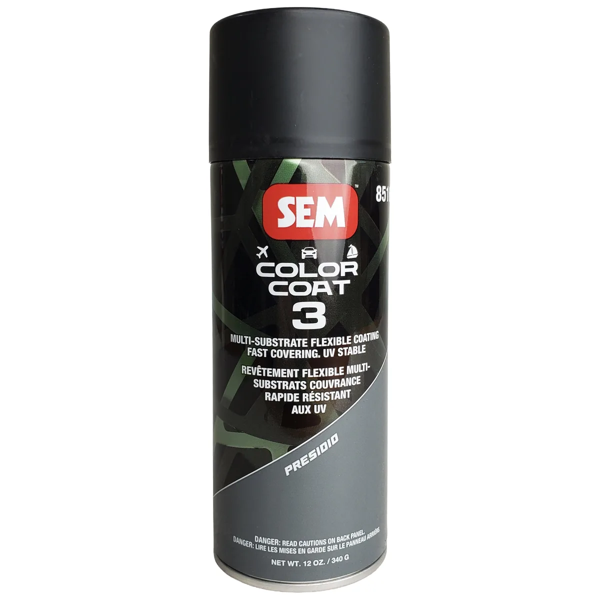 Peinture flexible SEM Color Coat Presidio, aérosol 340 g