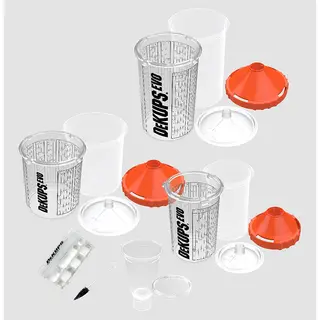 DeVilbiss 265 ml (9 oz) Cups, 200 Micron Filter