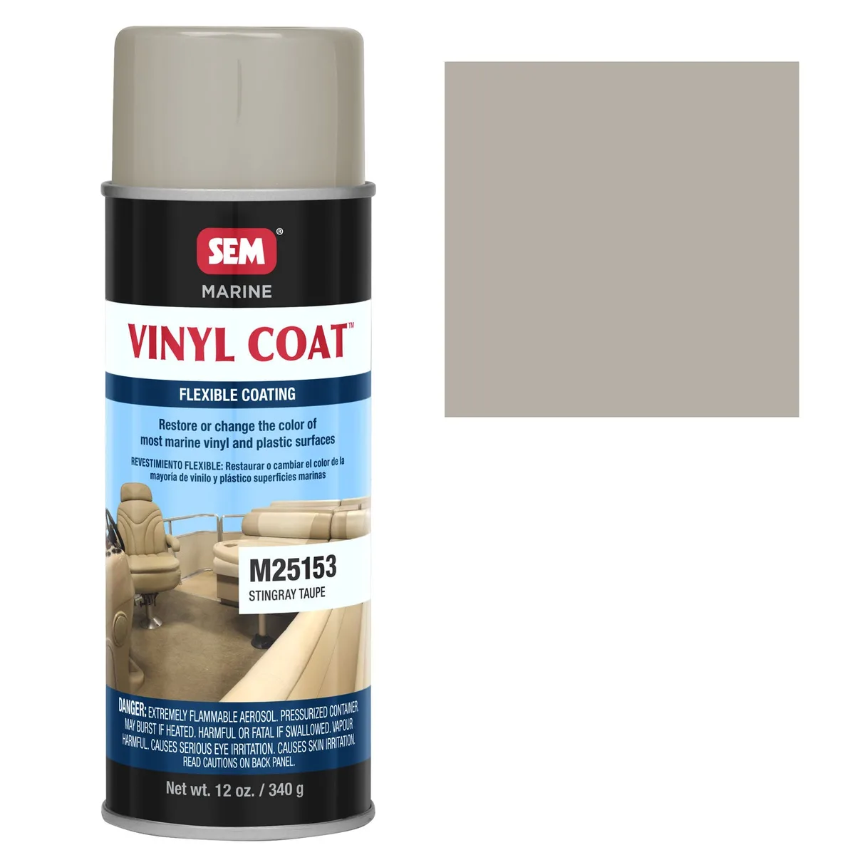 SEM Marine Vinyl Coat, Stingray Taupe, 473 ml