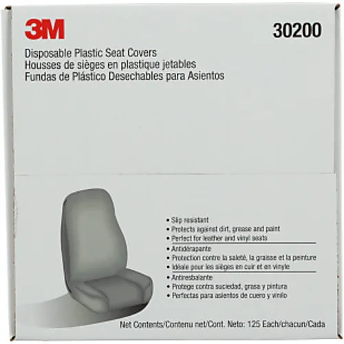 Marson Disposable Plastic Seat Covers, Pack of 125