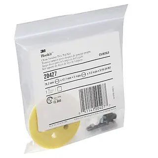 3M Hookit 3 in. Clean Sanding Disc Pad, 6 Holes