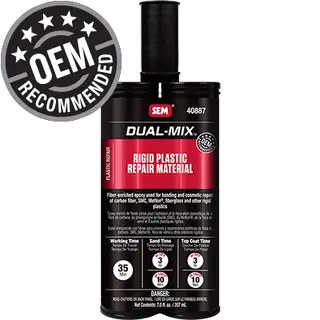 SEM Rigid Plastic Repair Material, 207 ml Cartridge