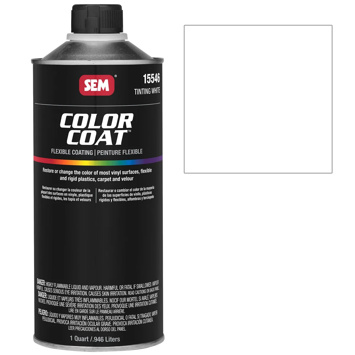 SEM Color Coat Tint White, 946 ml