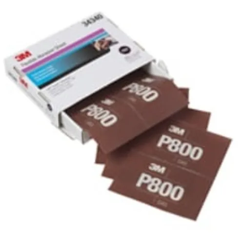 3M Hookit Flexible Abrasive Sheets, 5.5 x 6.8 in., P800