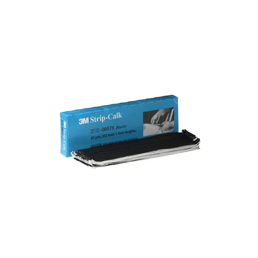 3M Black Strip Caulk, 12 in.