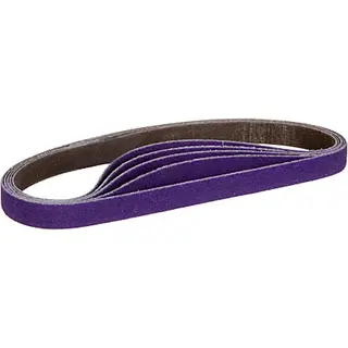 Courroies abrasives 3M Cubitron II 1/2 x 18 po, grain 60+, pour ponceuse-lime