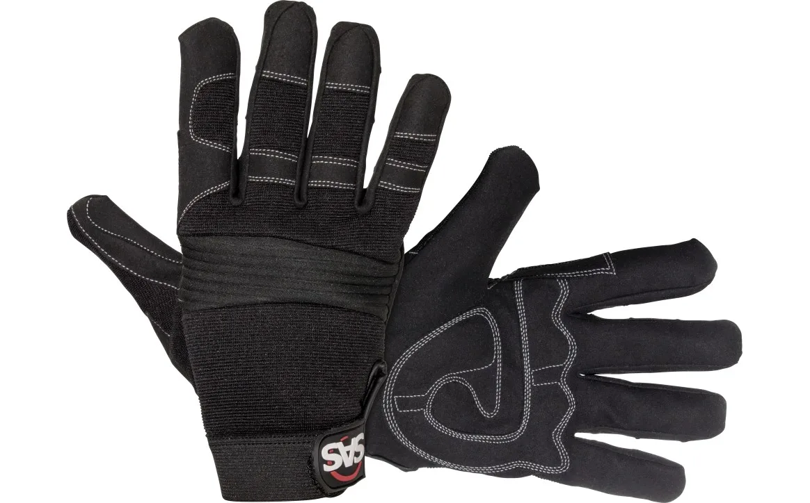 SAS Tool Tech Impact Gloves, Black