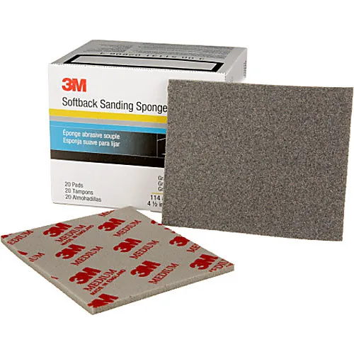 Éponges abrasives souples 3M 4,5 x 5,5 po, grade moyen
