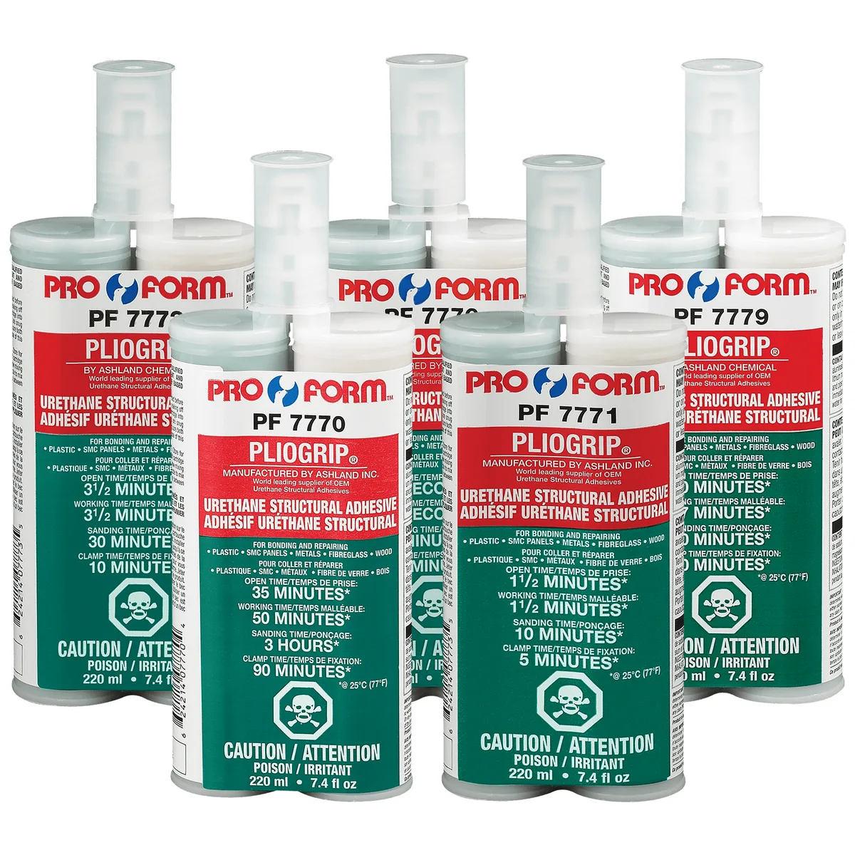ProForm PlioGrip 35 min Urethane Structural Adhesive, 220 ml