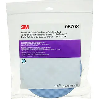 3M Ultrafine Foam Polishing Pad, 8 in.