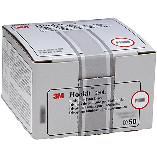 Disques de film abrasif 3M 260L 3 po, attache auto-agrippante