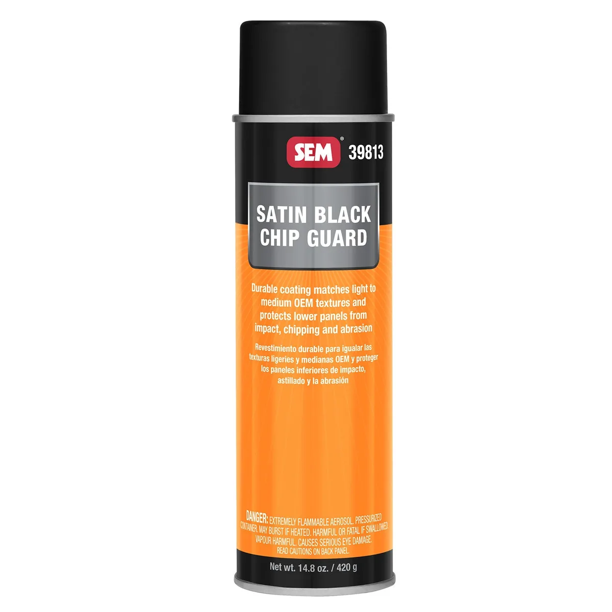 Anti-gravillon SEM Chip Guard noir satiné en aérosol, 567 g