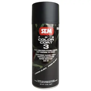 SEM Color Coat Flexible Coating, Landau Black, Aerosol