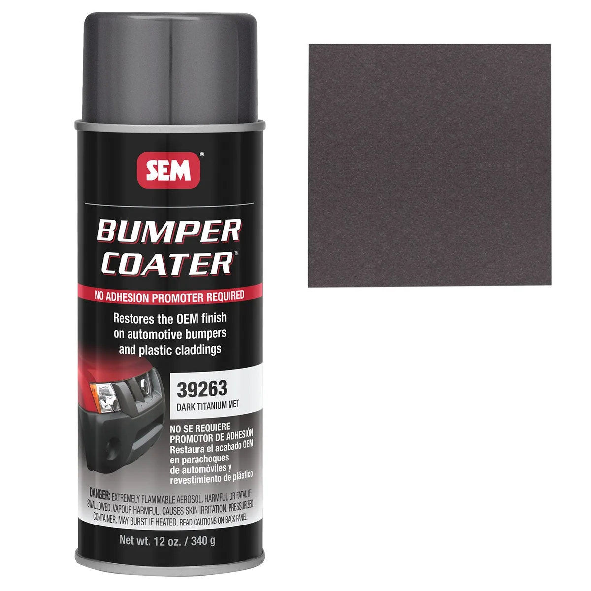 SEM Bumper Coater, Dark Titanium Metallic, Aerosol