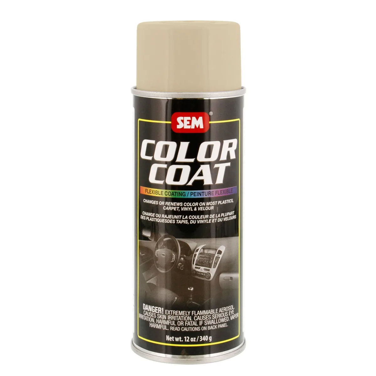 SEM Color Coat Vinyl & Plastic Paint, Santa Fe, 454 g Aerosol