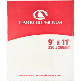 Feuilles abrasives Carborundum Premier Red Dri-Lube 9 x 11 po, grain P600