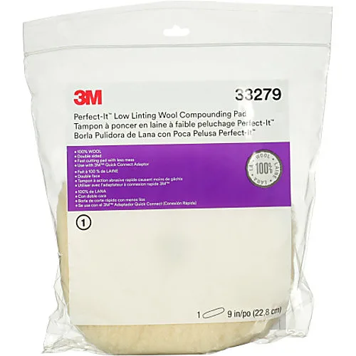 Tampon de laine double face 3M Perfect-It, 9 po