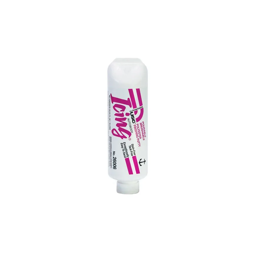 U.S. Chemical & Plastics Icing Polyester Finishing Putty, 709 ml Easy Squeeze Tube