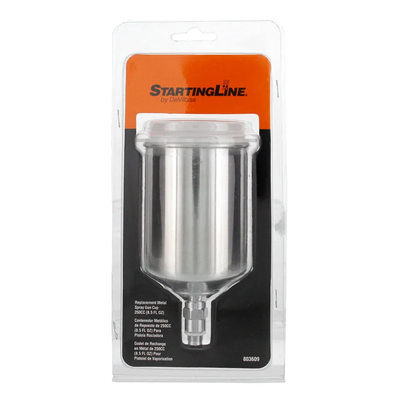 DeVilbiss StartingLine 250 cc Aluminum Cup with Push-On Lid
