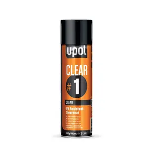 Vernis lustré U-POL Clear#1 résistant aux UV, aérosol 450 ml