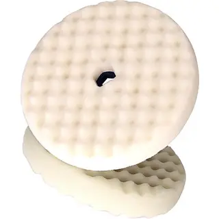Tampon de lustrage en mousse gaufrée double face 3M, blanc, 8 po