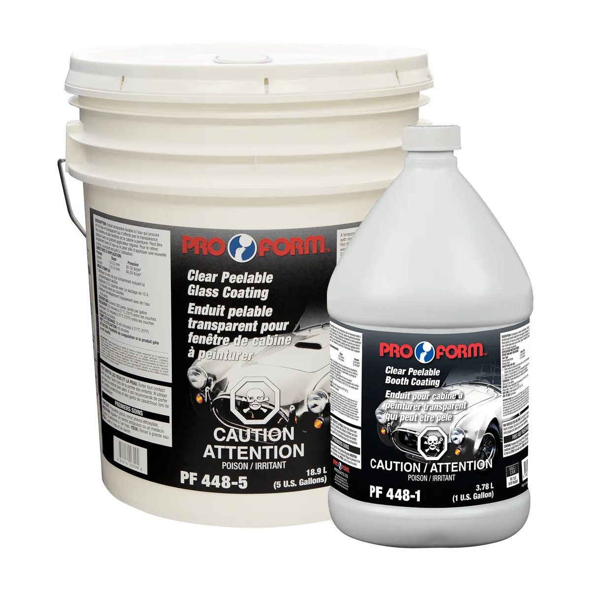 Revêtement pelable ProForm pour vitres de cabine, 3,78 L