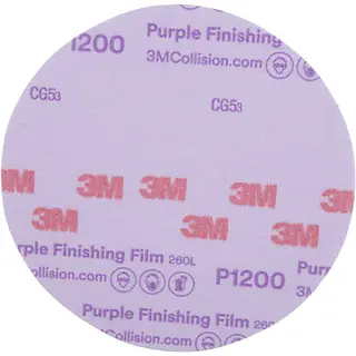 3M Hookit Purple Finishing Film 6 in. Hook & Loop Discs