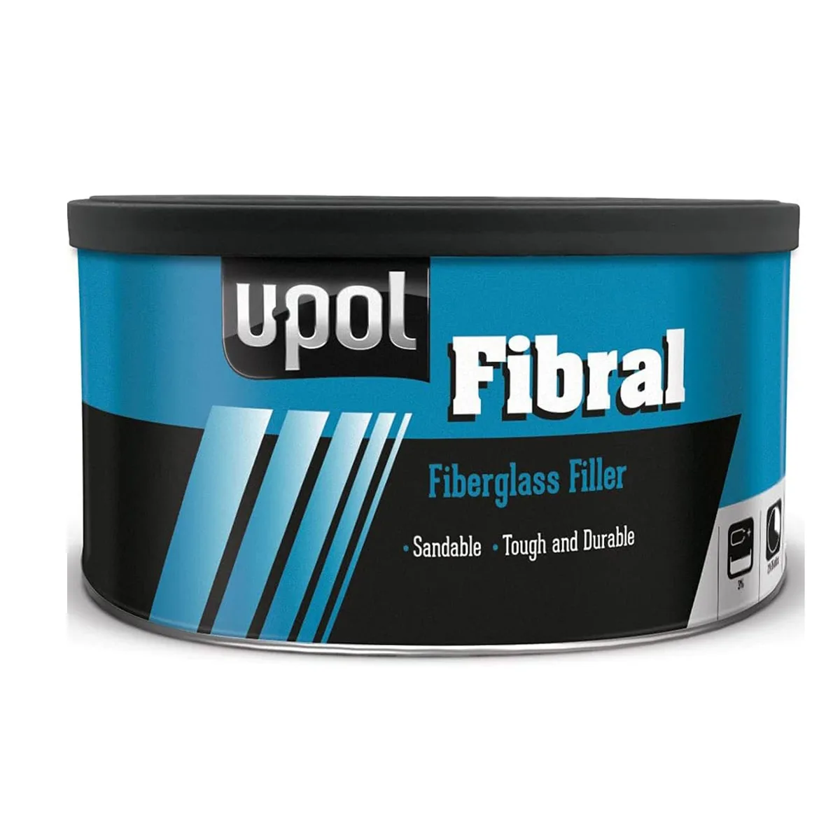 Mastic léger renforcé de fibre de verre U-POL Fibral Lite, 1 L