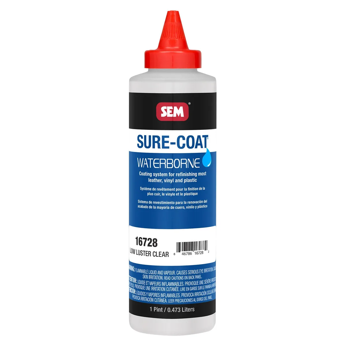 SEM Sure-Coat Waterborne Low Luster Clear, 473 ml