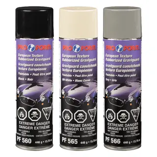 ProForm Gravlguard Euro Texture Rubberized Gravel Guard, Black, 446 g Aerosol