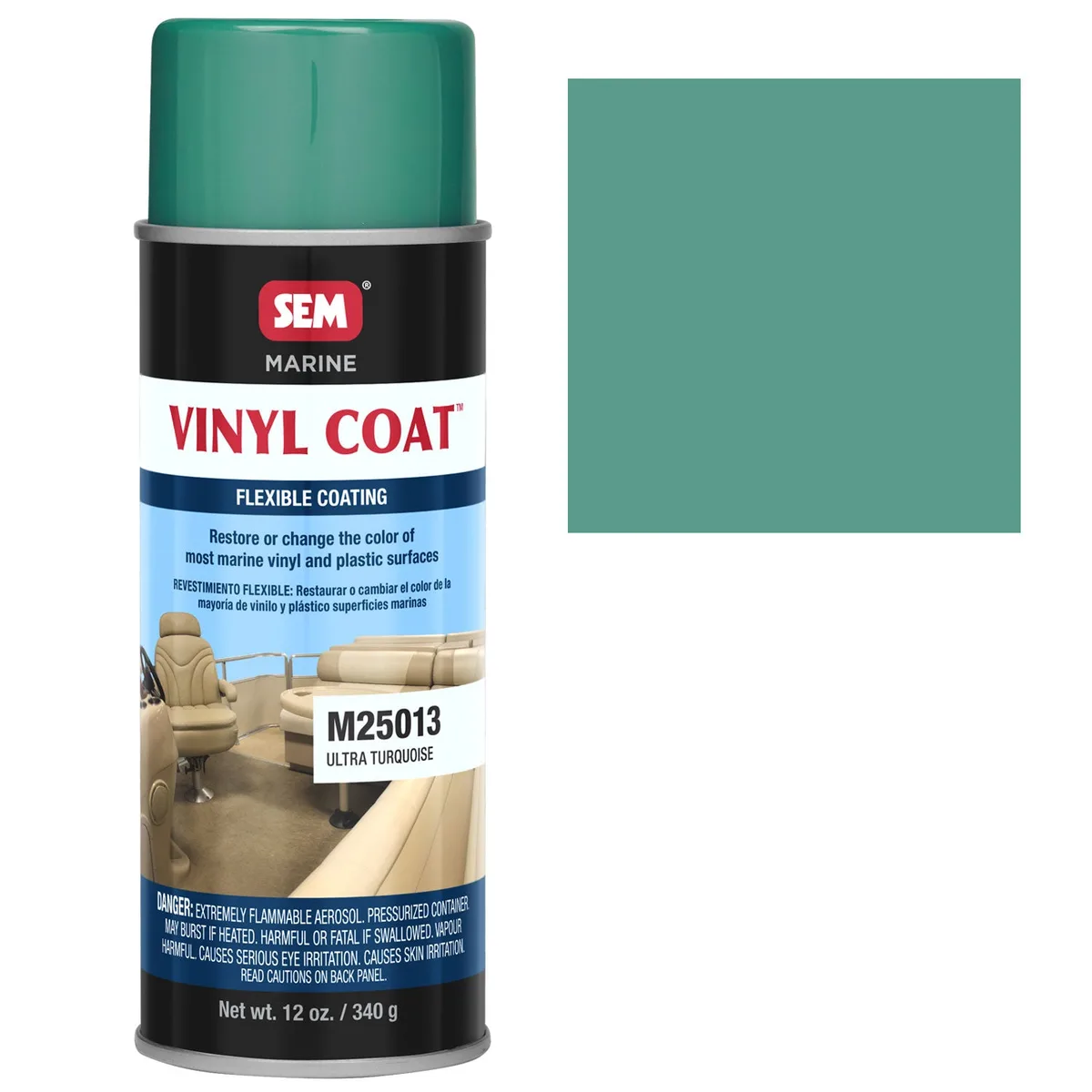 Peinture pour vinyle marin SEM Marine Vinyl Coat, aérosol 473 ml