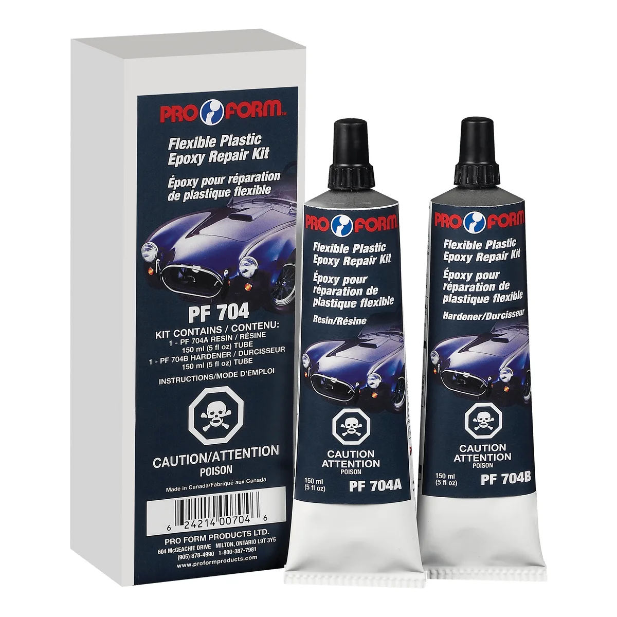 Adhésif-mastic époxy flexible ProForm, 2 x 150 ml