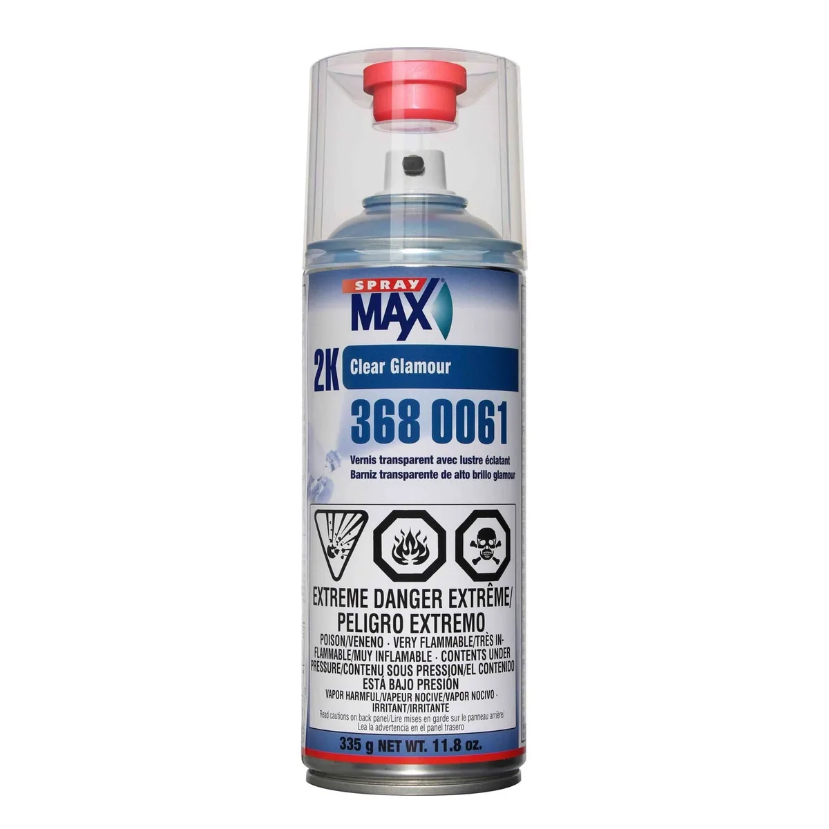 SprayMax 2K Glamour High Gloss Clear, 335 g Aerosol