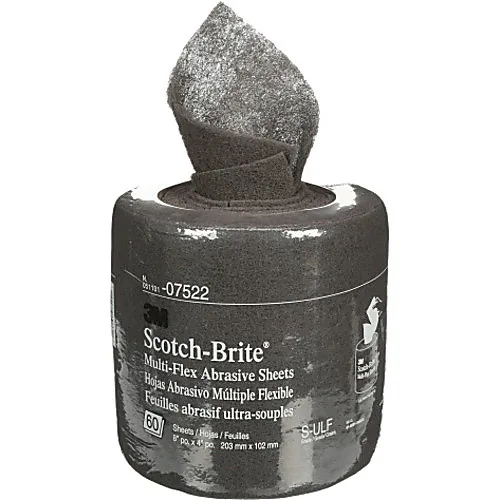 3M Scotch-Brite Grey Ultra Fine Abrasive Sheets, 4 x 8 in.