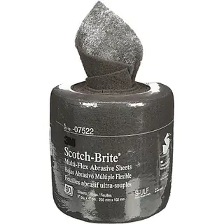 Feuilles abrasives Scotch-Brite 3M grises ultra fines, 4 x 8 po