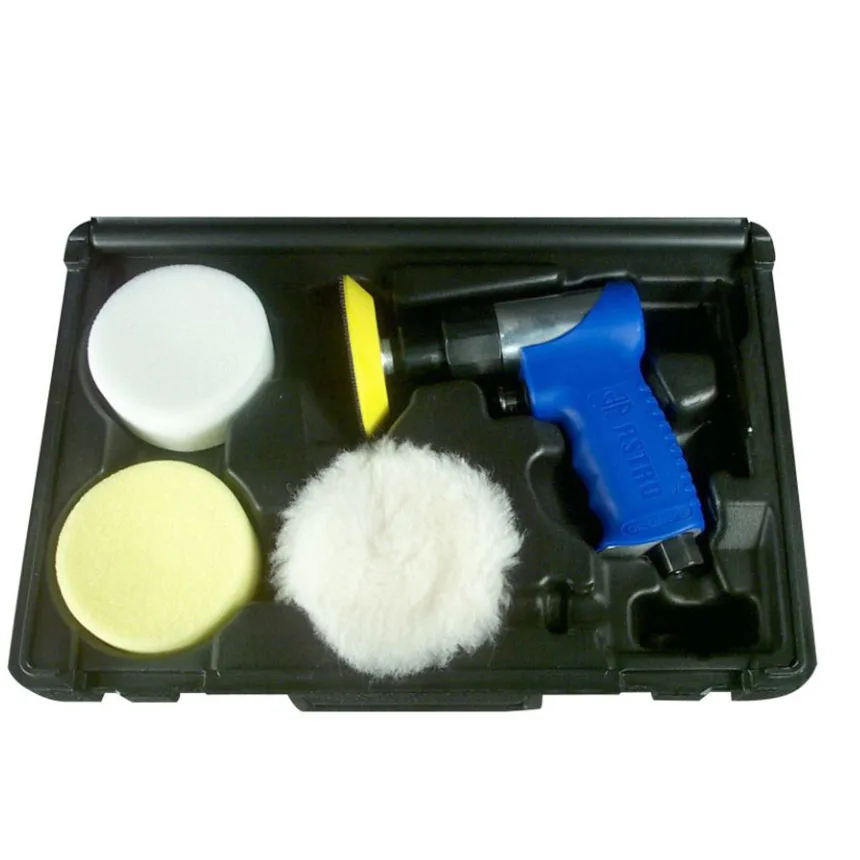 Astro Pneumatic 3 in. Mini Air Polishing Kit with Case