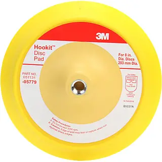 3M Hook & Loop Disc Pad, 8 in., 5/8-11 Thread