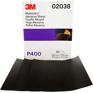 Feuilles abrasives 3M Imperial Wetordry 9 x 11 po, grain P400