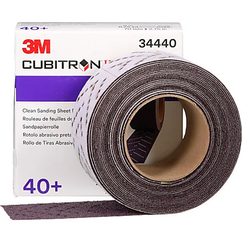 Rouleau abrasif 3M Cubitron II Clean Sanding 70 mm, grain P40