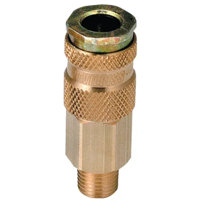 DeVilbiss HC-4719 Hi-Flow Quick-Disconnect Coupler, 1/4 in. Male